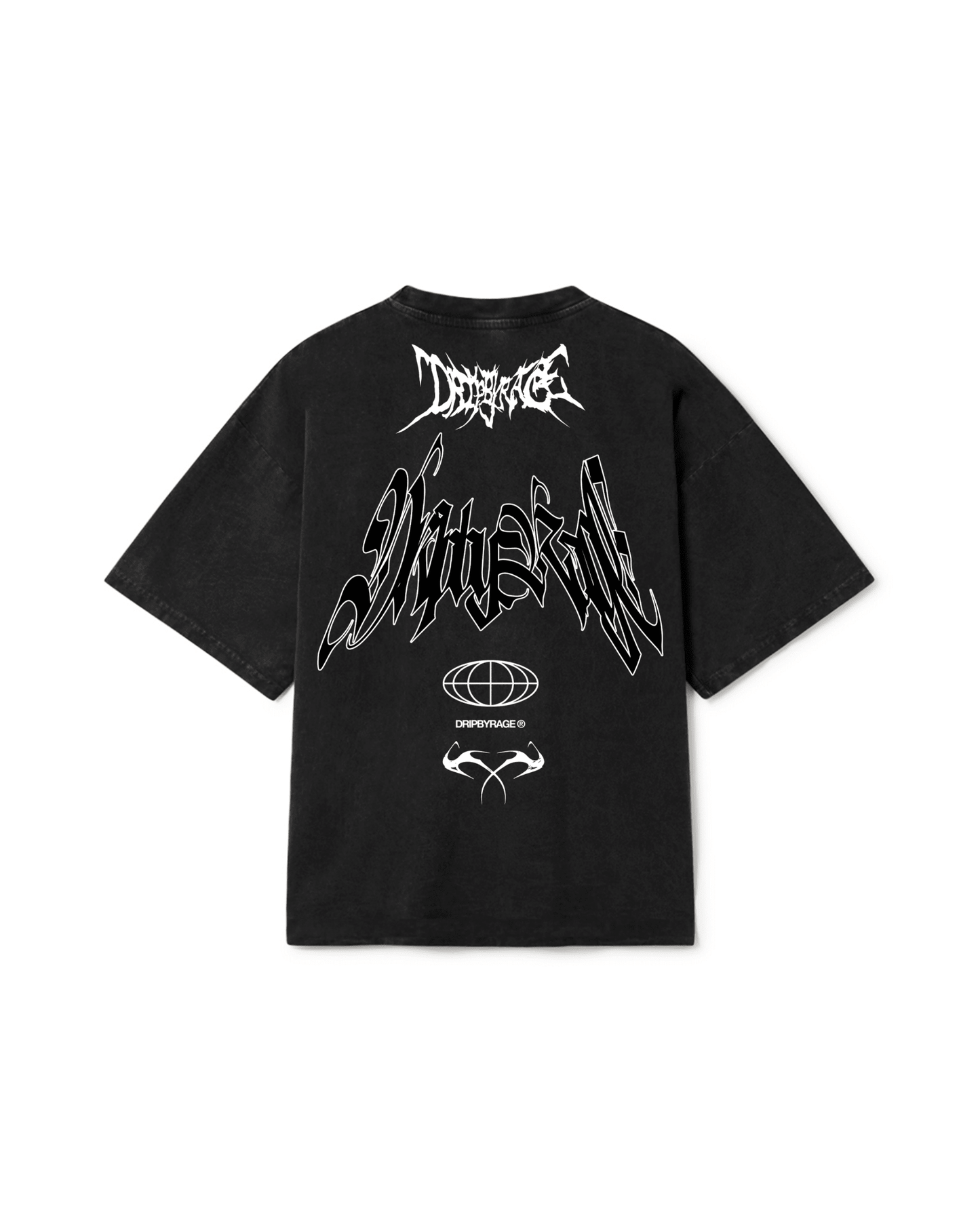 RAGE RACING OVERSIZED FADED T-SHIRT - Drip by Rage