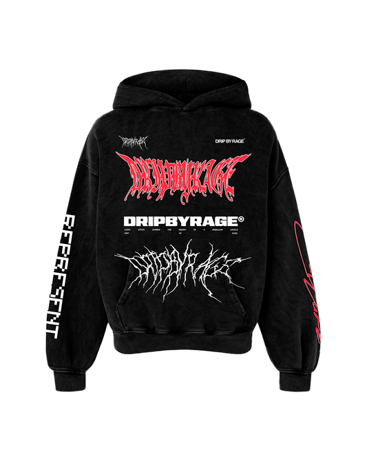RAGE RACING V2 FADED HOODIE - Drip by Rage