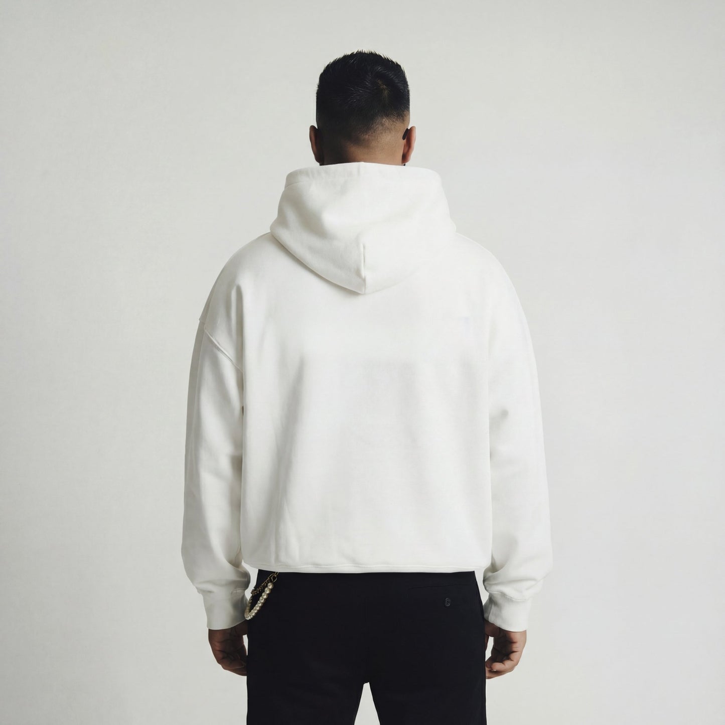 RAW AF BOXY HOODIE WHITE - Drip by Rage