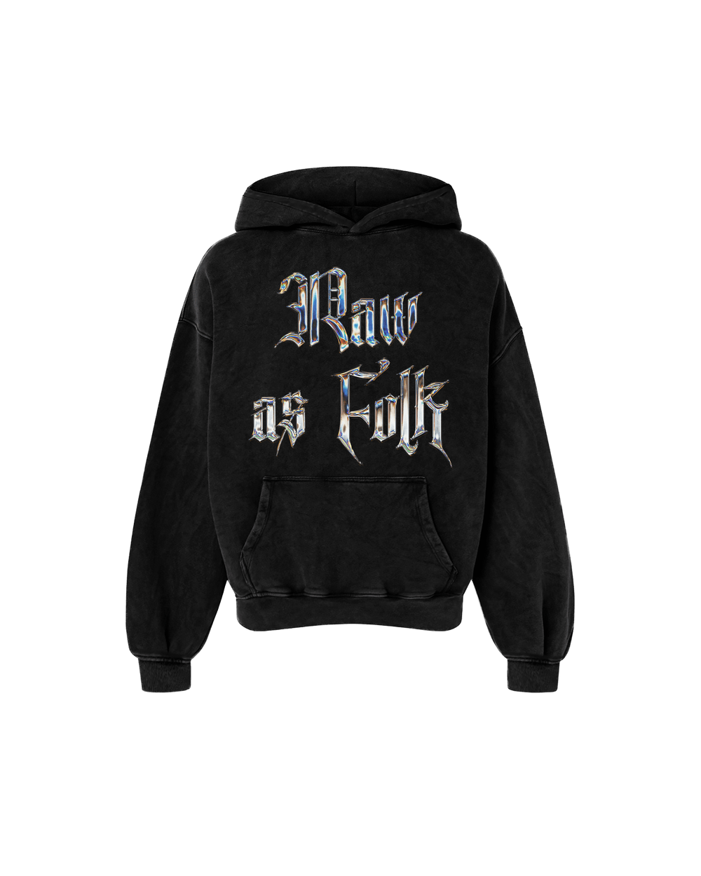 RAW AS FOLK OVERSIZED FADED HOODIE - Drip by Rage