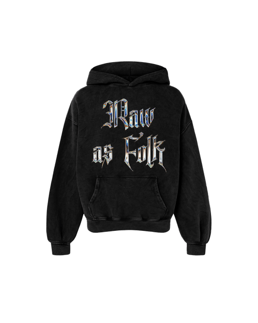RAW AS FOLK OVERSIZED FADED HOODIE - Drip by Rage