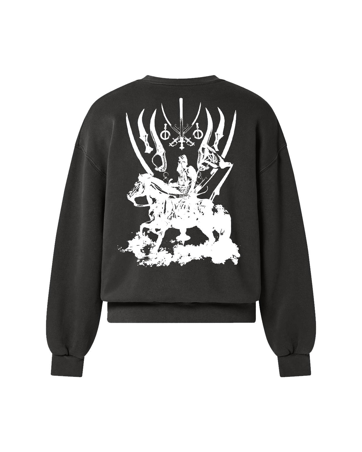 REAL DEATH SWEATSHIRT CHARCOAL GREY - Drip by Rage