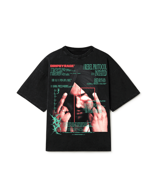 REBEL PROTOCOL FADED T-SHIRT - Drip by Rage