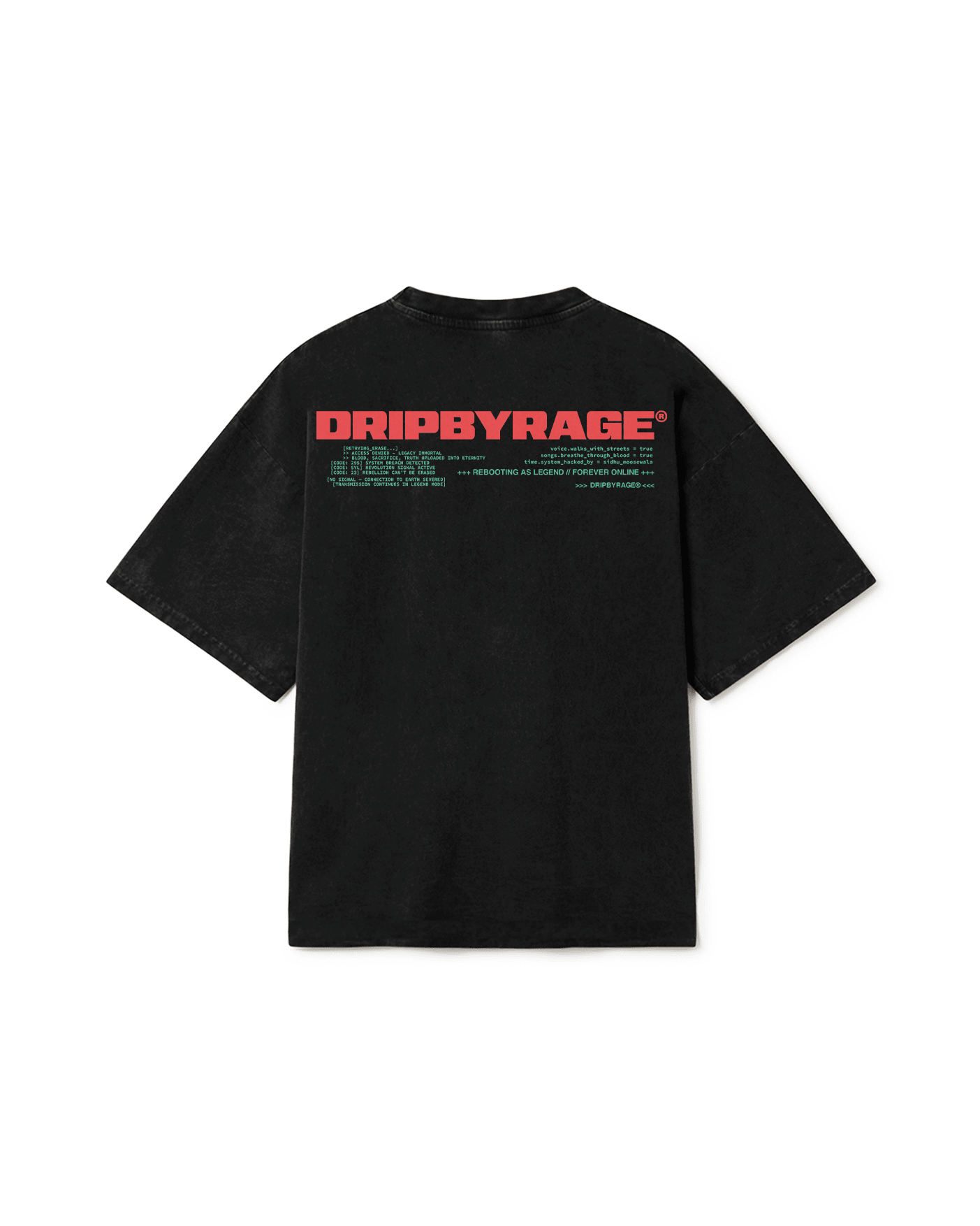 REBEL PROTOCOL FADED T-SHIRT - Drip by Rage