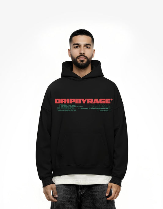 REBEL PROTOCOL SUN FADED BOXY HOODIE - Drip by Rage