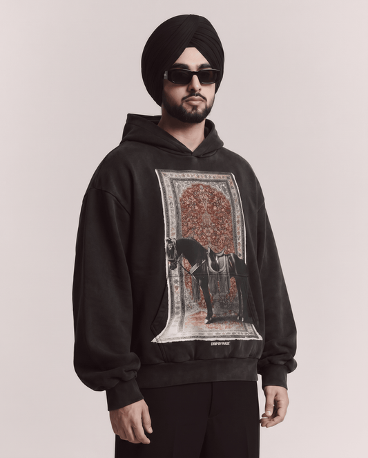 ROYALTY BIG PRINT HOODIE SUN FADED - Drip by Rage