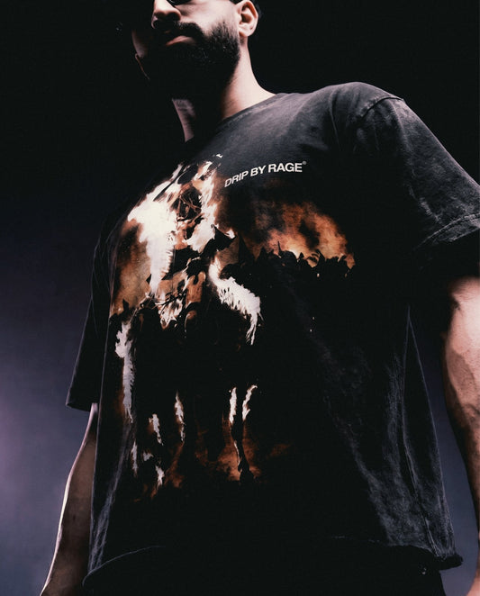 SAINT WARRIOR FADED T-SHIRT - Drip by Rage