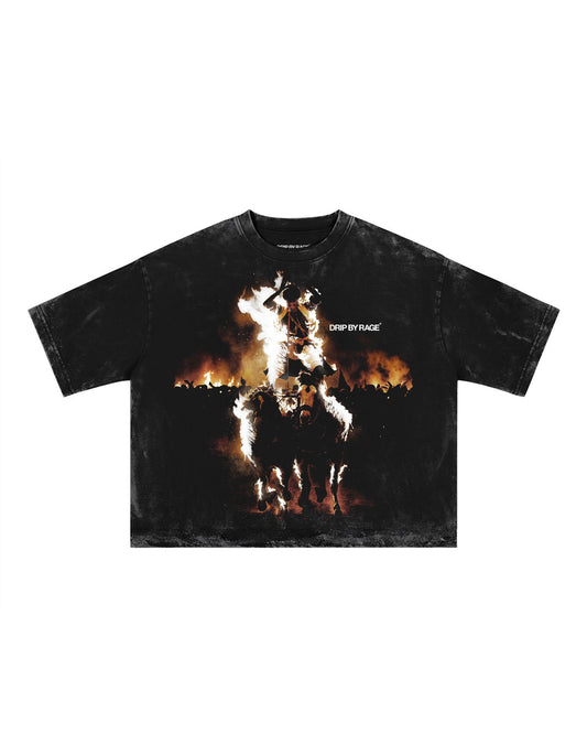 SAINT WARRIOR FADED T-SHIRT - Drip by Rage