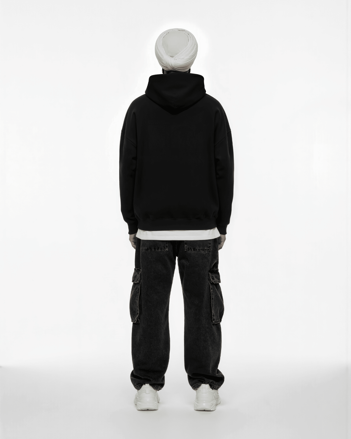 SHIV KUMAR BATALVI BIG PRINT SUN FADED BOXY HOODIE - Drip by Rage