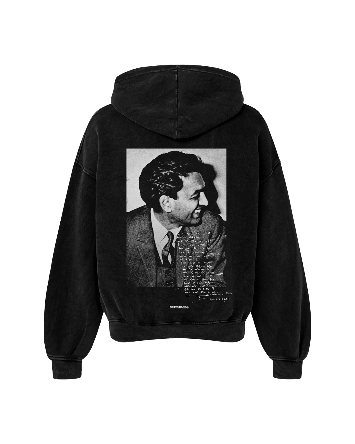 SHIV OVERSIZED FADED HOODIE BLACK - Drip by Rage