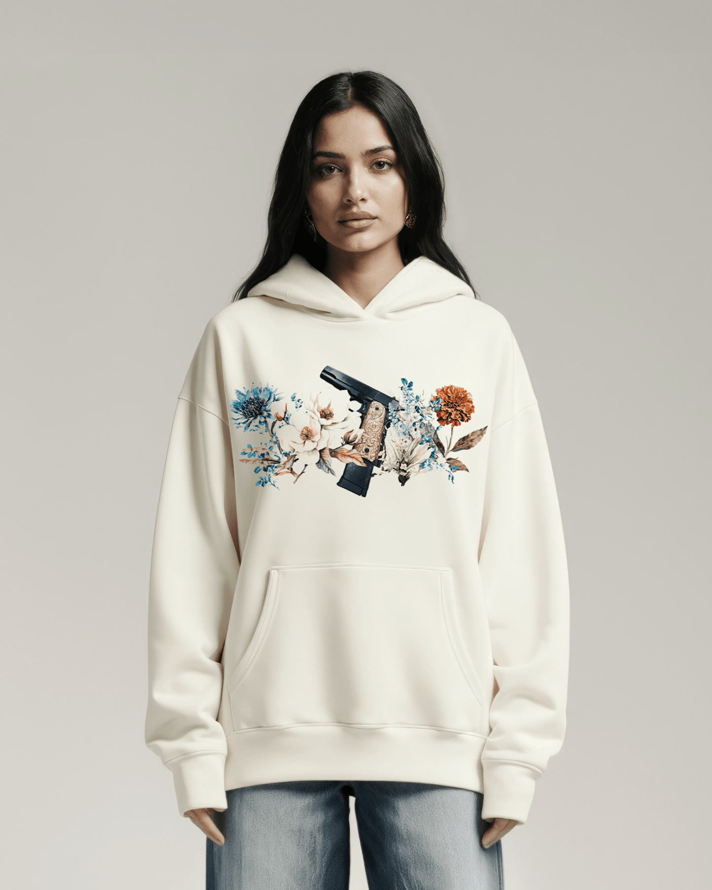 SIDHU FLOWERS SUN FADED BOXY HOODIE - Drip by Rage