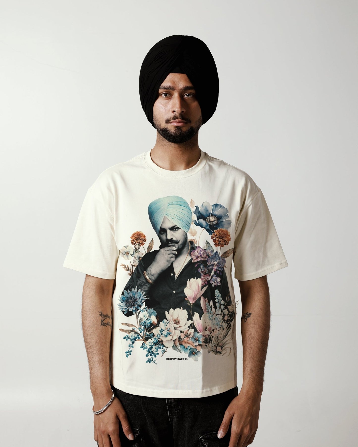 SIDHU FLOWERS T-SHIRT - Drip by Rage