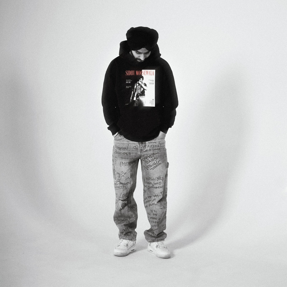 SIDHU X SCARFACE OVERSIZED FADED HOODIE - Drip by Rage