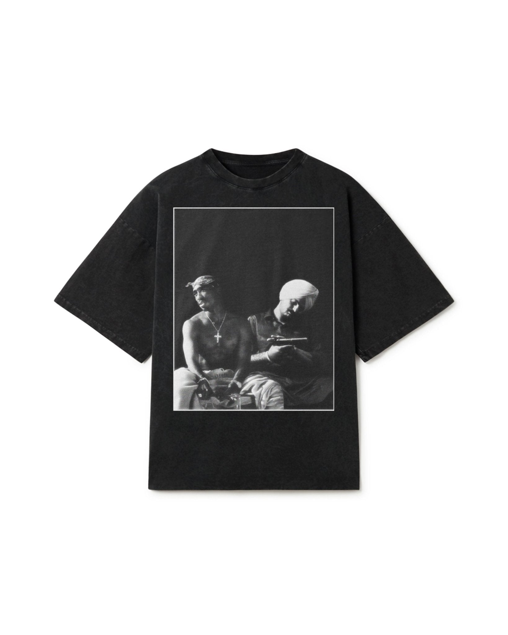 SIDHU X TUPAC OVERSIZED FADED T-SHIRT - Drip by Rage