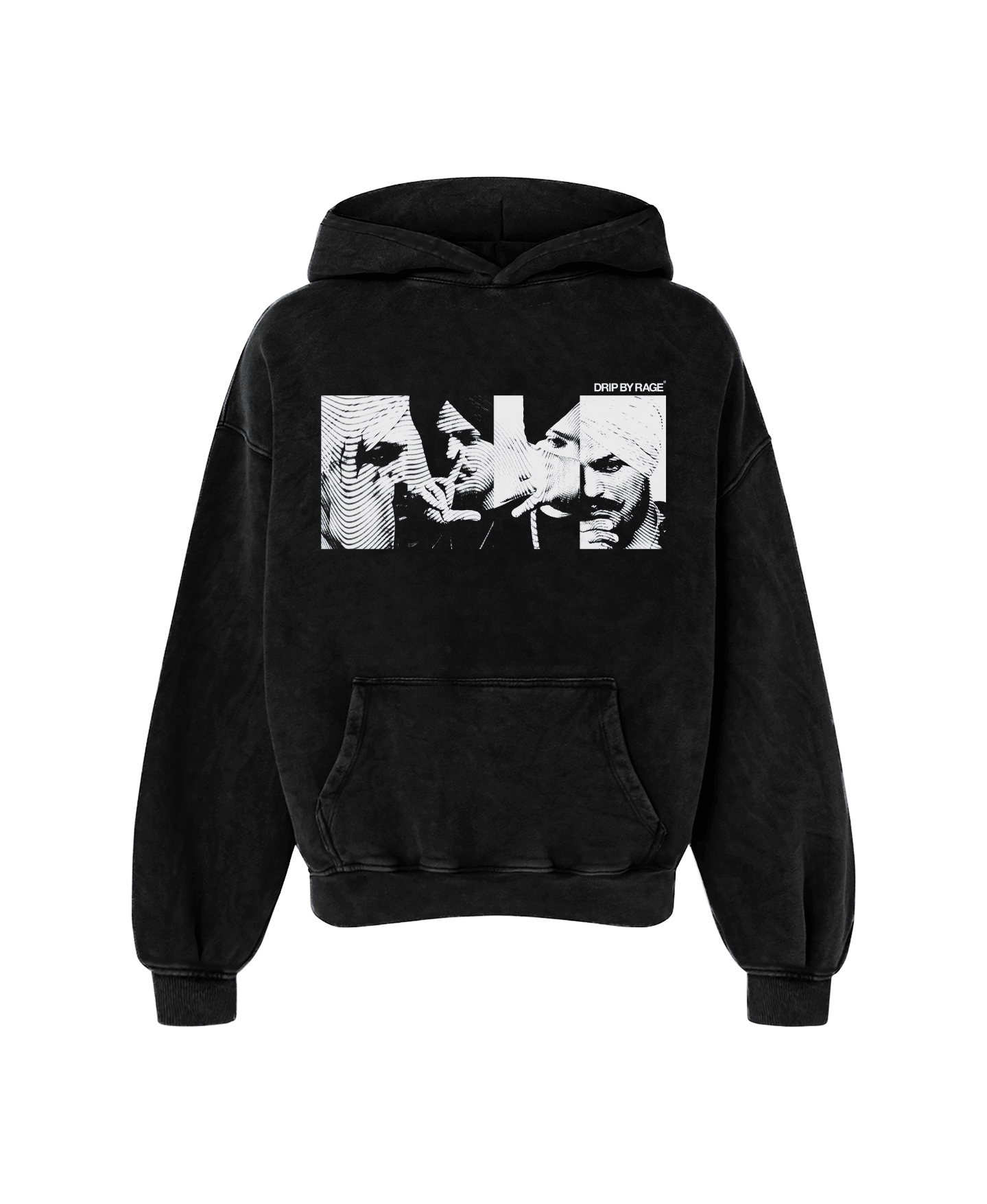 SIGNS OVERSIZED FADED HOODIE - Drip by Rage