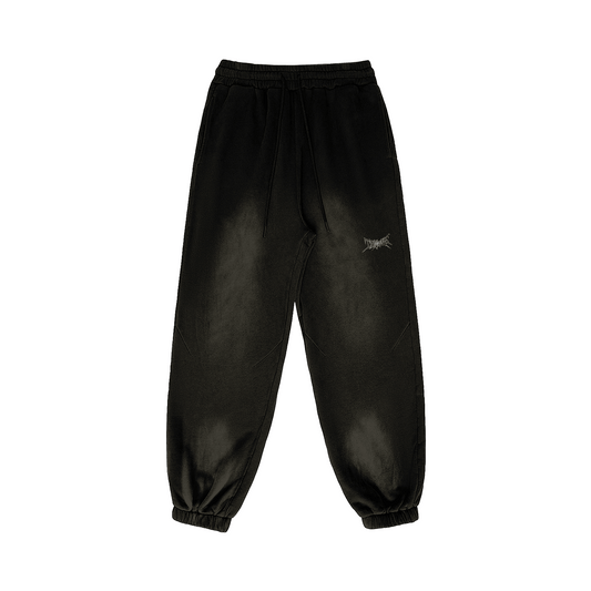 SMOKY BLACK FADED OVERSIZED PREMIUM SWEATPANTS - Drip by Rage