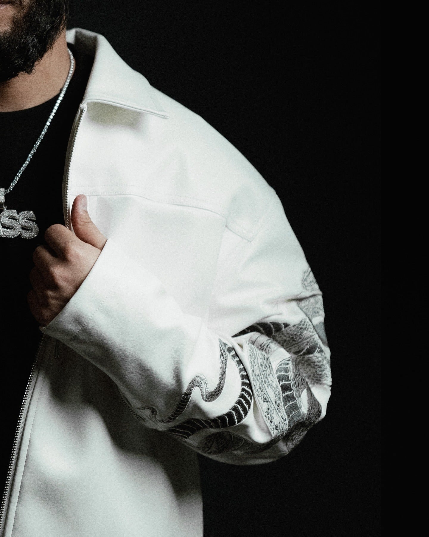 Snake Charmer Leather Jacket - Drip by Rage