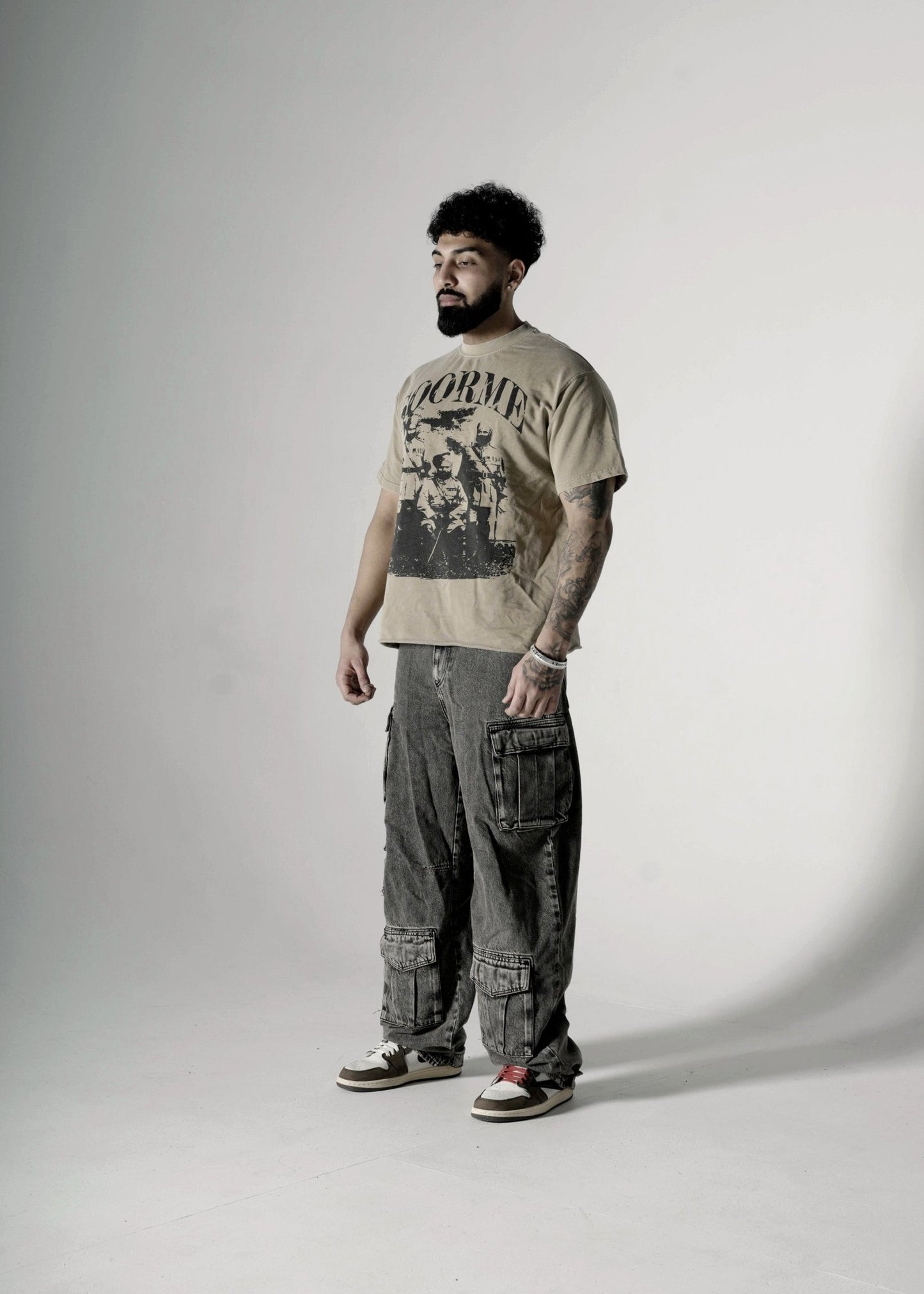 SOORME OVERSIZED T-SHIRT KHAKHI - Drip by Rage