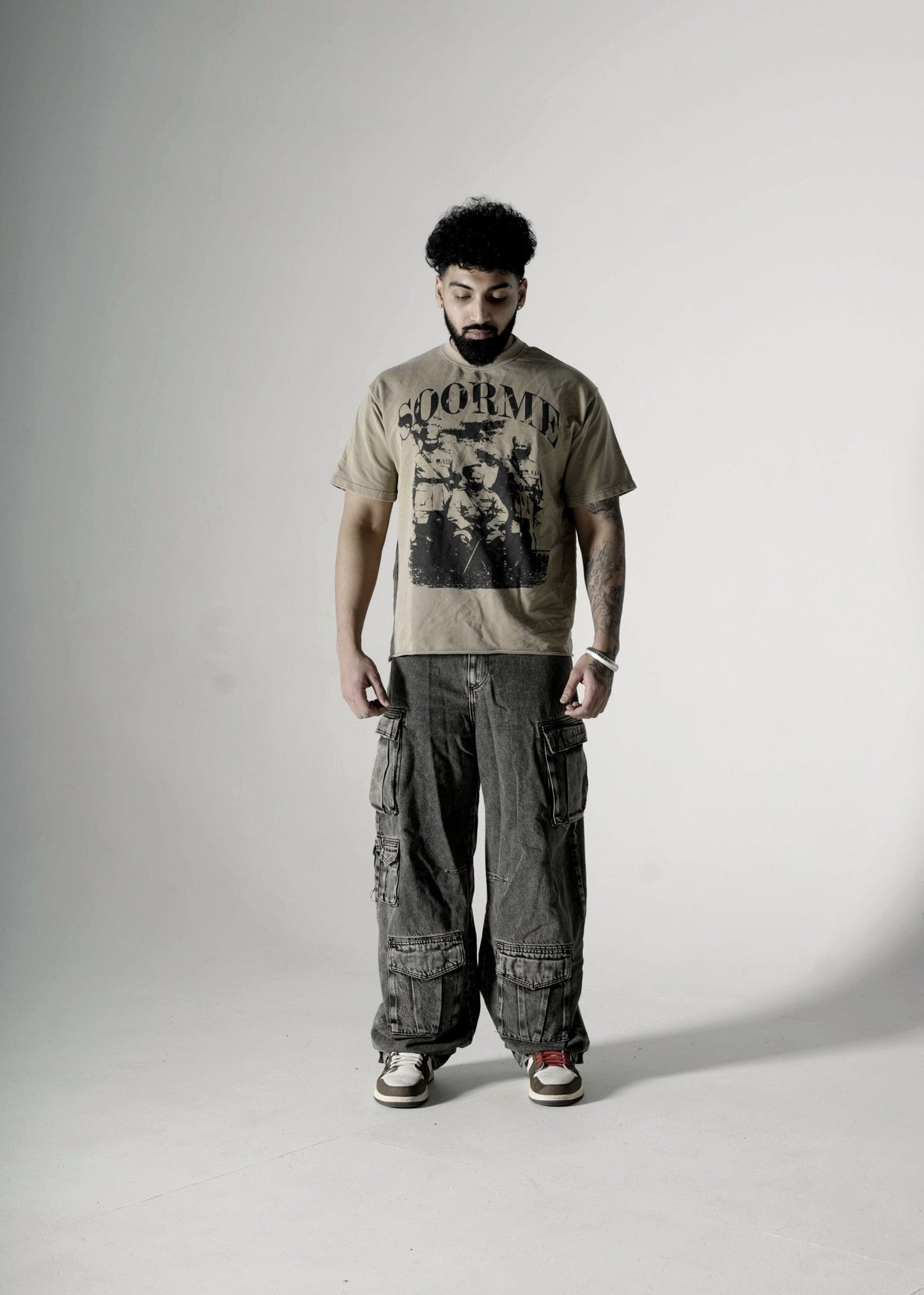 SOORME OVERSIZED T-SHIRT KHAKHI - Drip by Rage