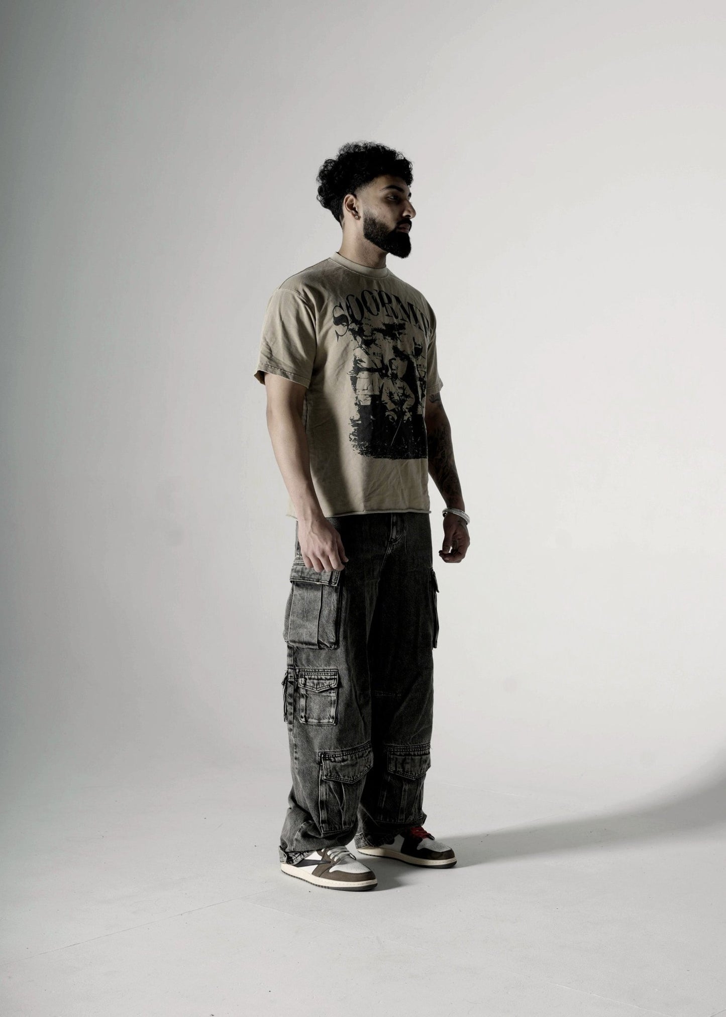 SOORME OVERSIZED T-SHIRT KHAKHI - Drip by Rage