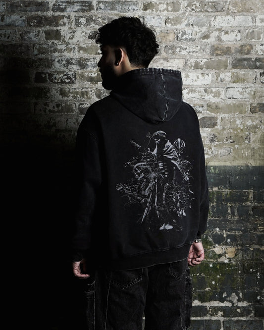 SOUL SLAYER OVERSIZED FADED HOODIE - Drip by Rage