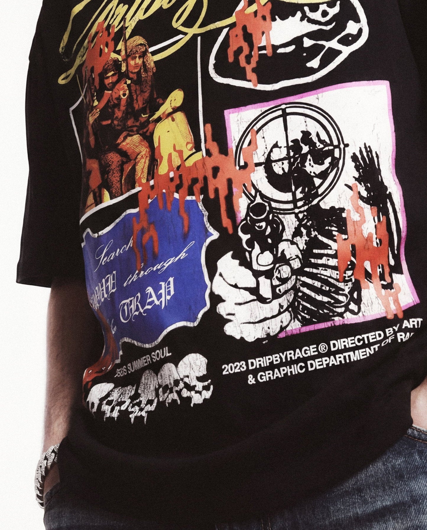 STREET FURY SEAMS T-SHIRT - Drip by Rage