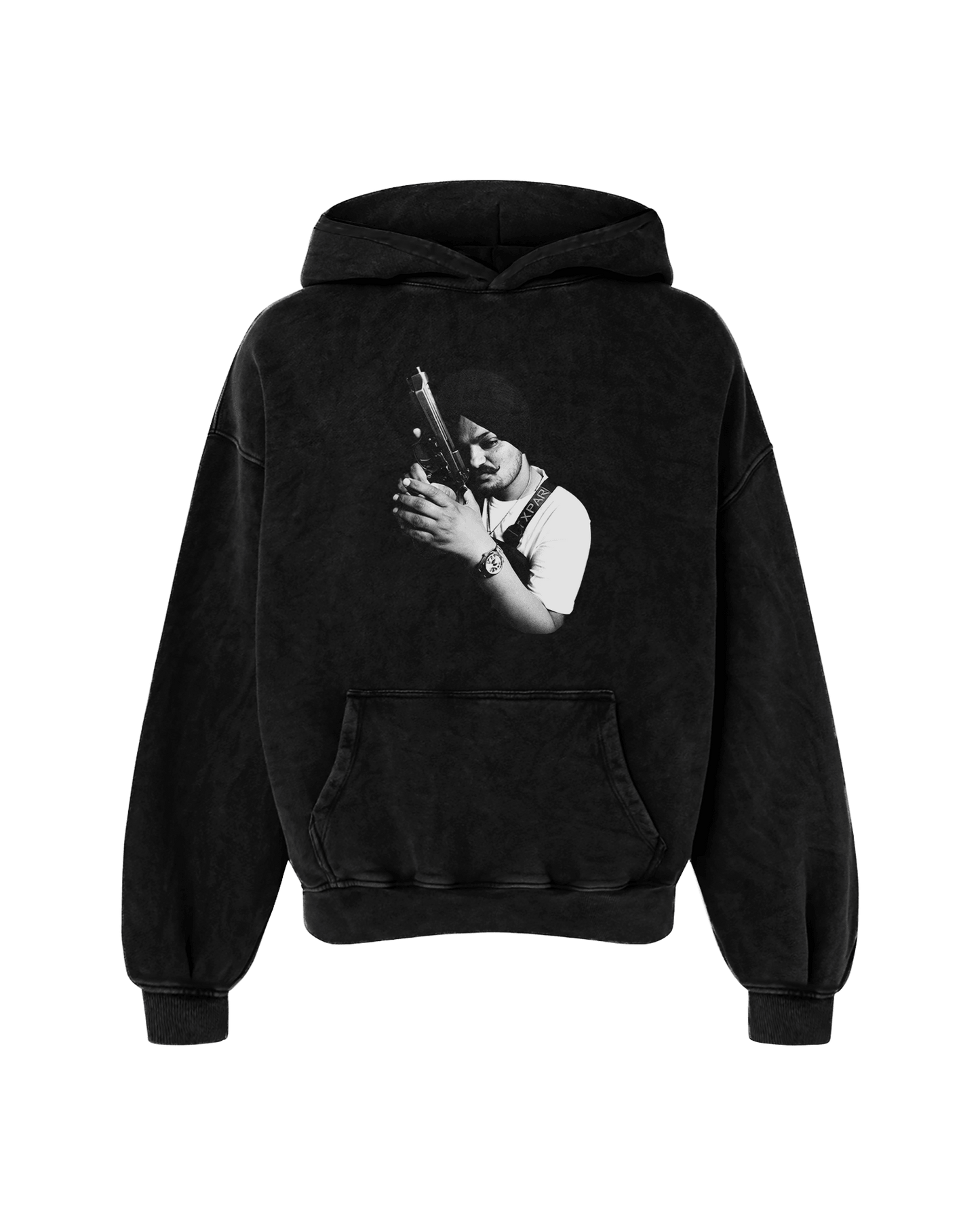 THE GOAT OVERSIZED FADED HOODIE BLACK - Drip by Rage