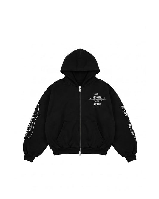 TILL DEATH ZIP-UP HOODIE - Drip by Rage