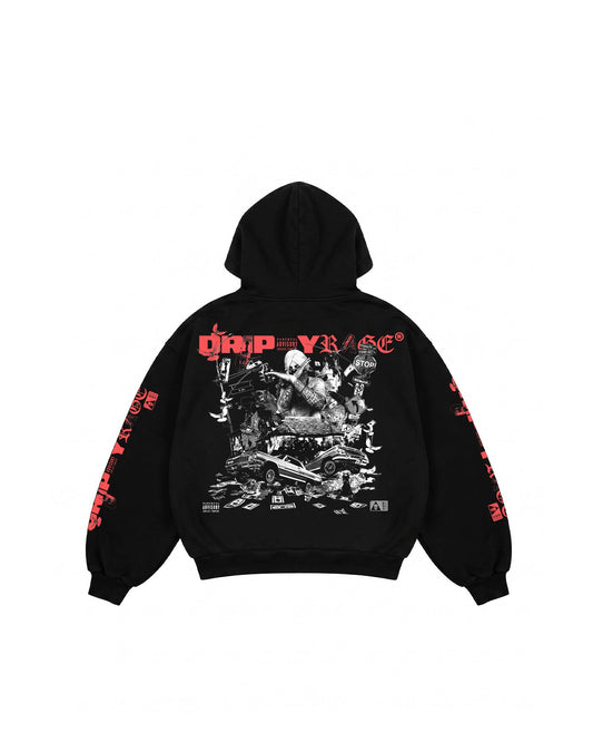 TRAP FOREVER ZIP-UP HOODIE - Drip by Rage