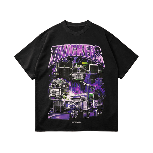 TRUCKERS OVERSIZED FADED T-SHIRT - Drip by Rage