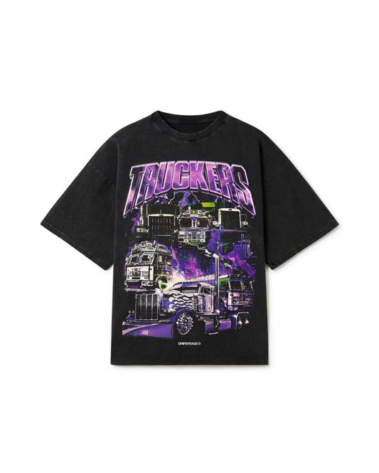 TRUCKERS OVERSIZED FADED T-SHIRT - Drip by Rage
