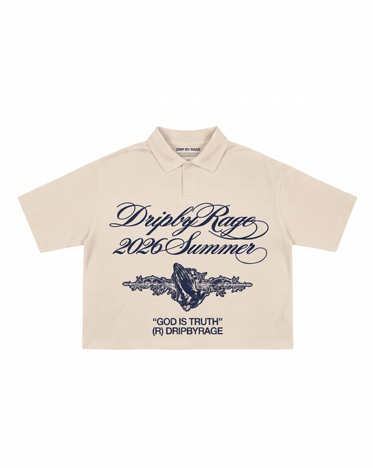 TRUTH OVERSIZED POLO T-SHIRT - Drip by Rage