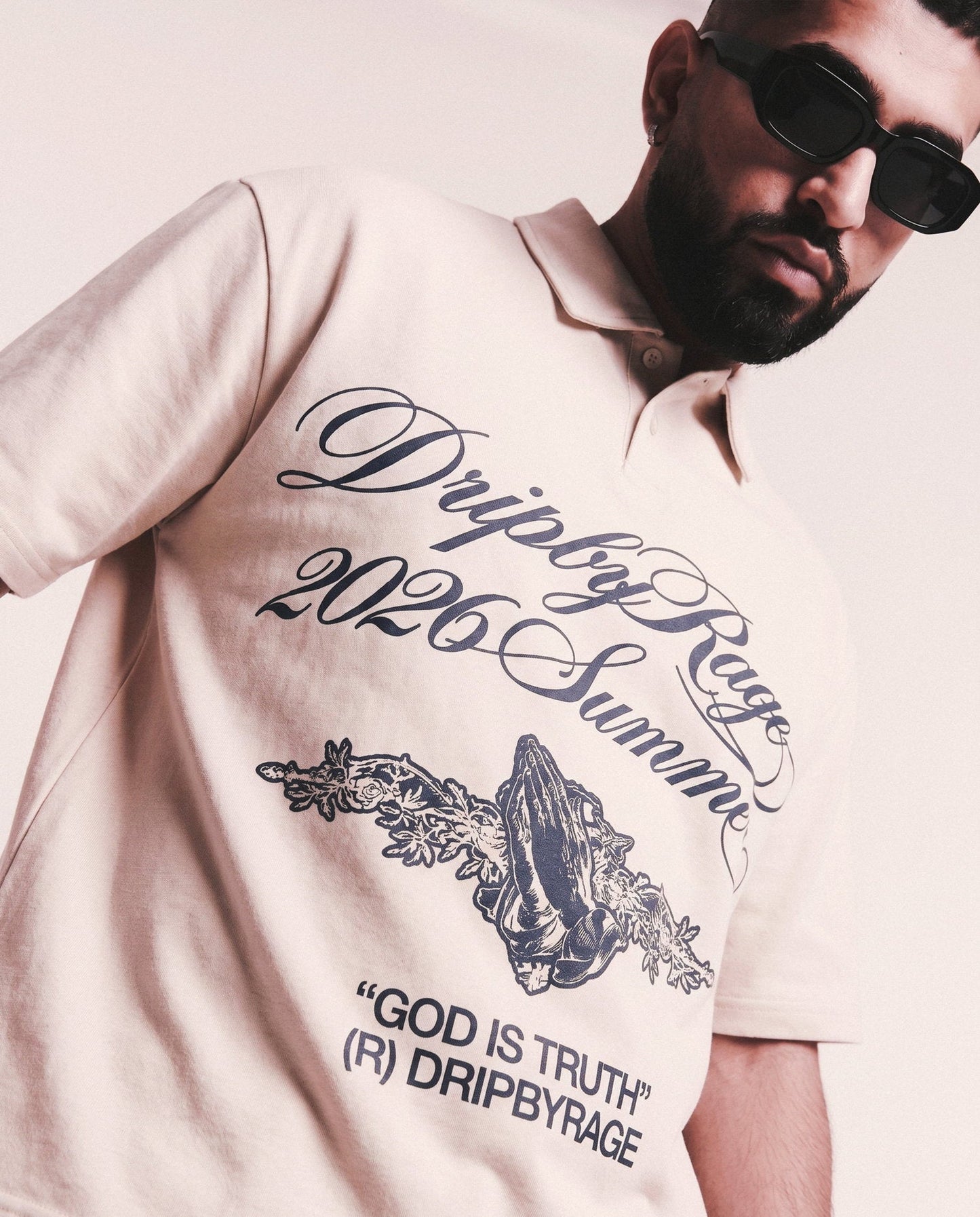 TRUTH OVERSIZED POLO T-SHIRT - Drip by Rage