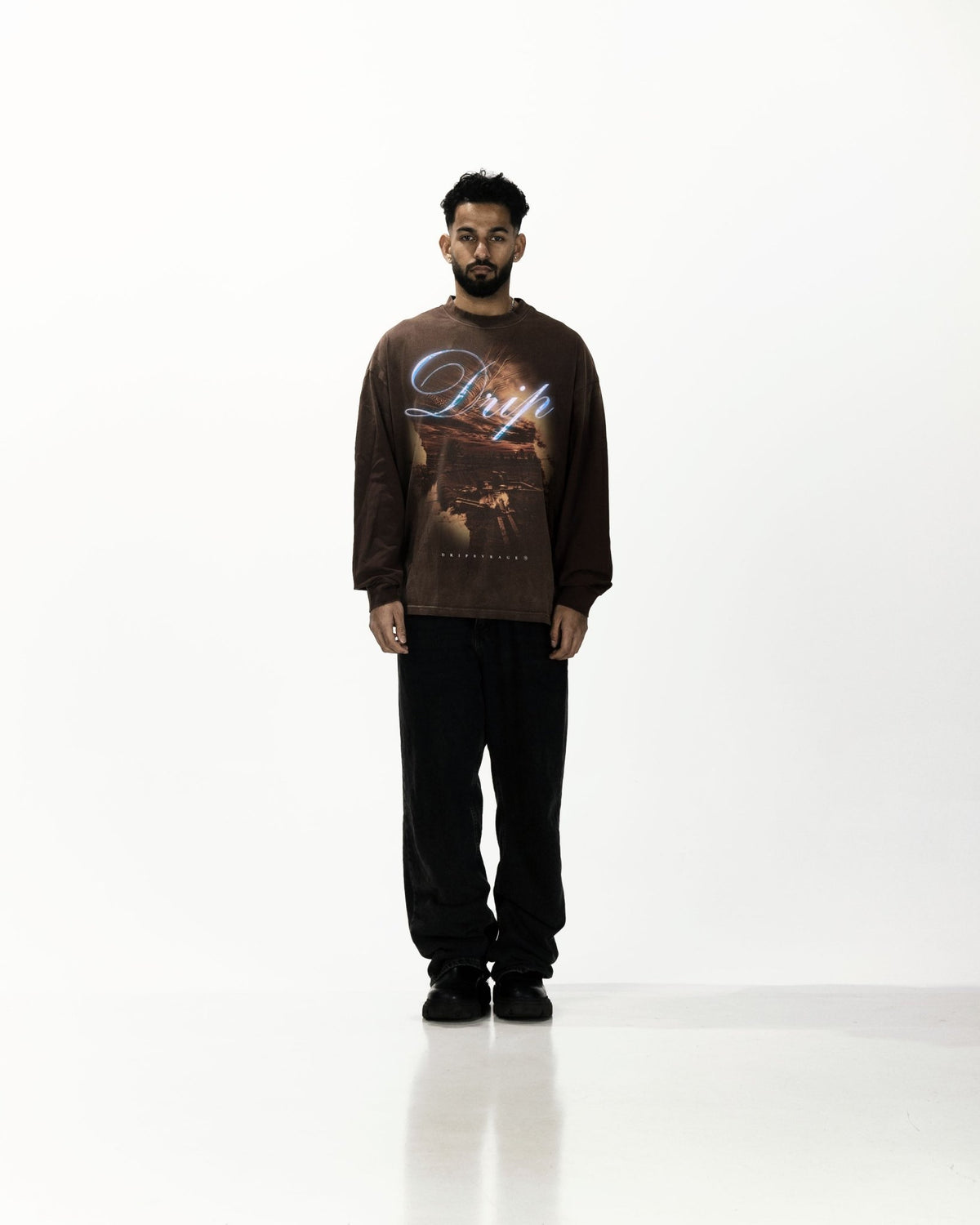 VILLAGE OVERSIZED FADED LONG SLEEVE - Drip by Rage