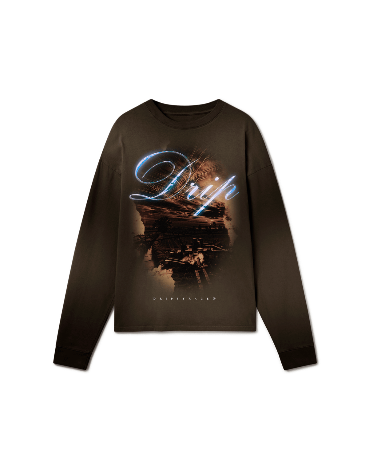 VILLAGE OVERSIZED FADED LONG SLEEVE - Drip by Rage
