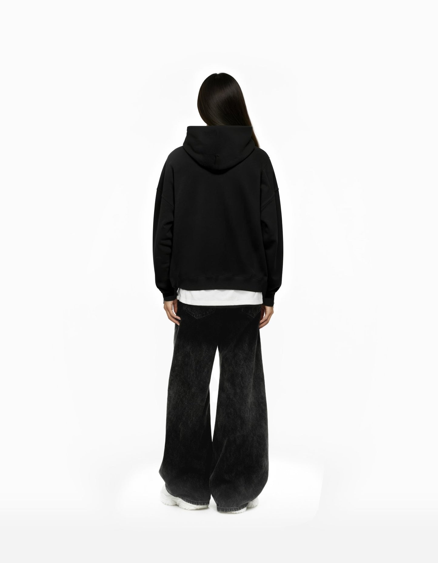 WATER OF PANJAB BIG PRINT SUN FADED BOXY HOODIE - Drip by Rage