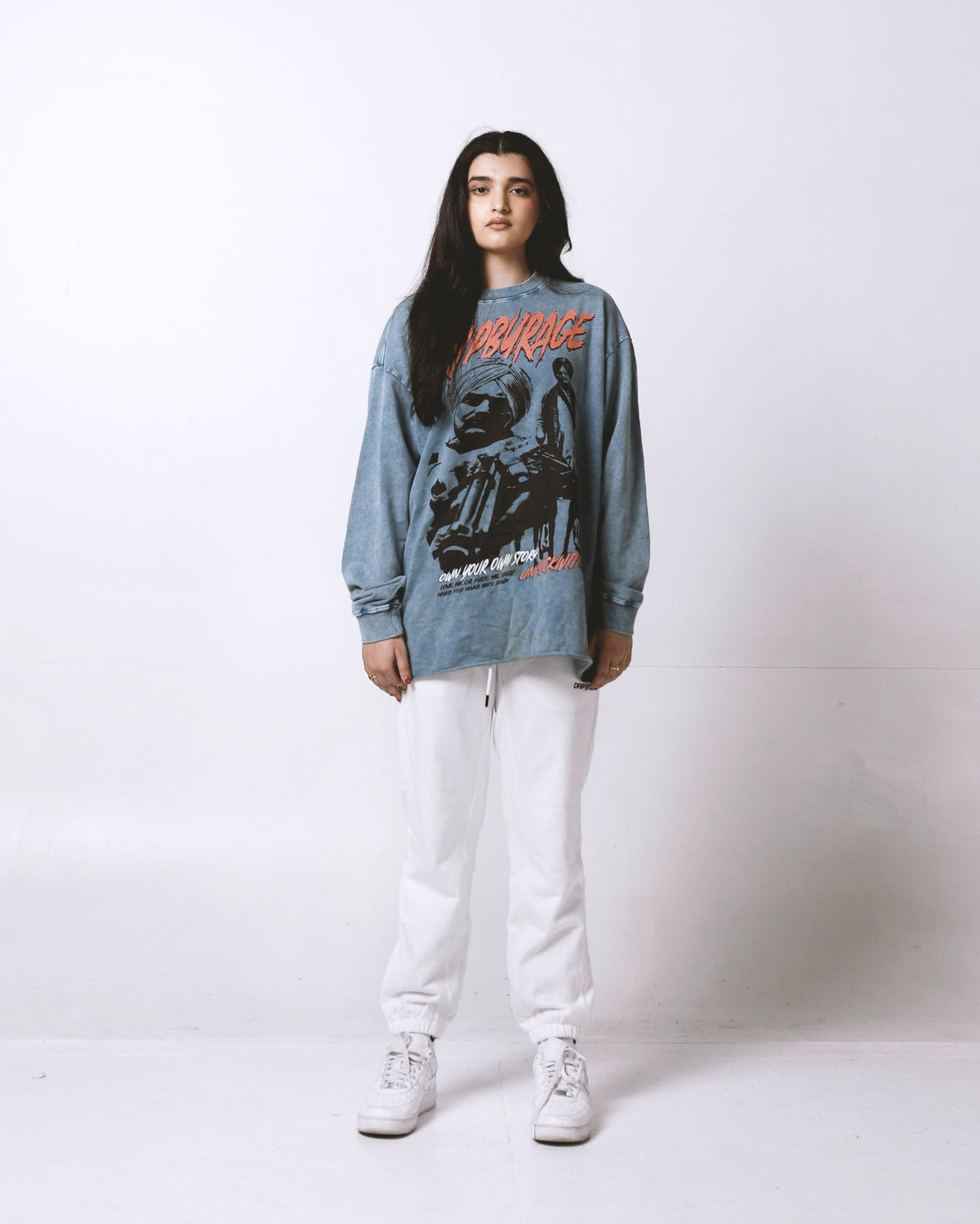 WHITE FRENCH TERRY SWEATPANTS - Drip by Rage
