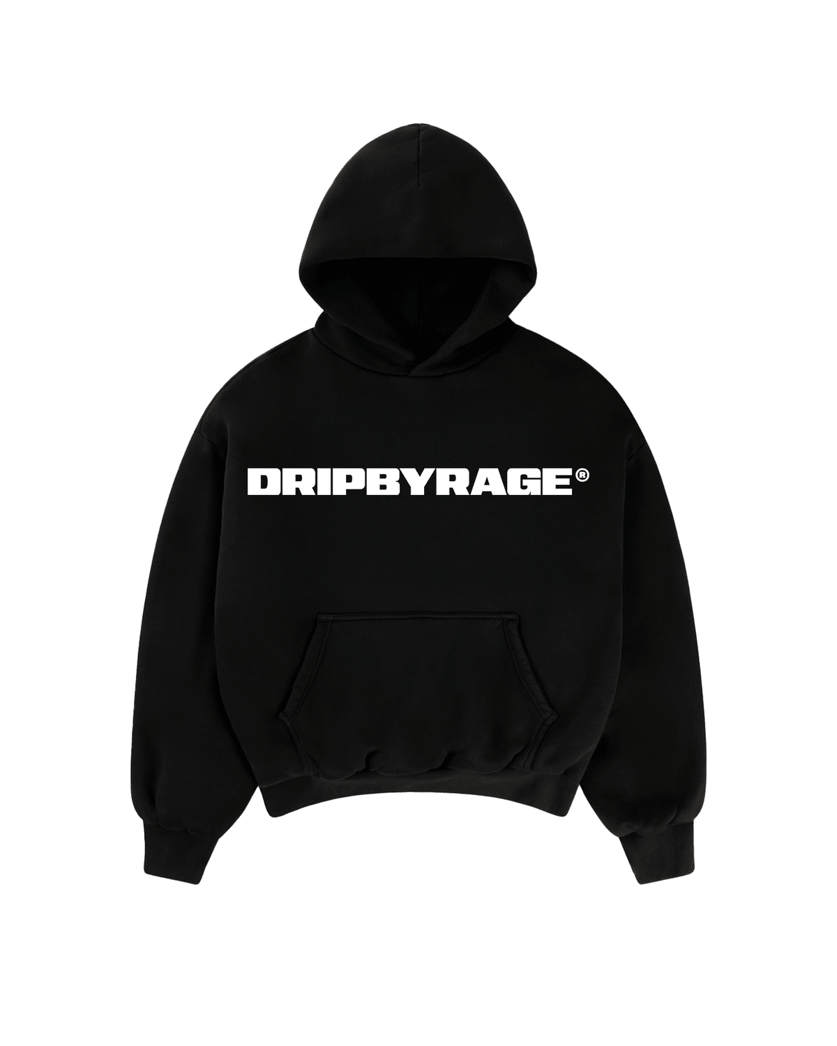 WINGS SUN FADED BOXY HOODIE - Drip by Rage