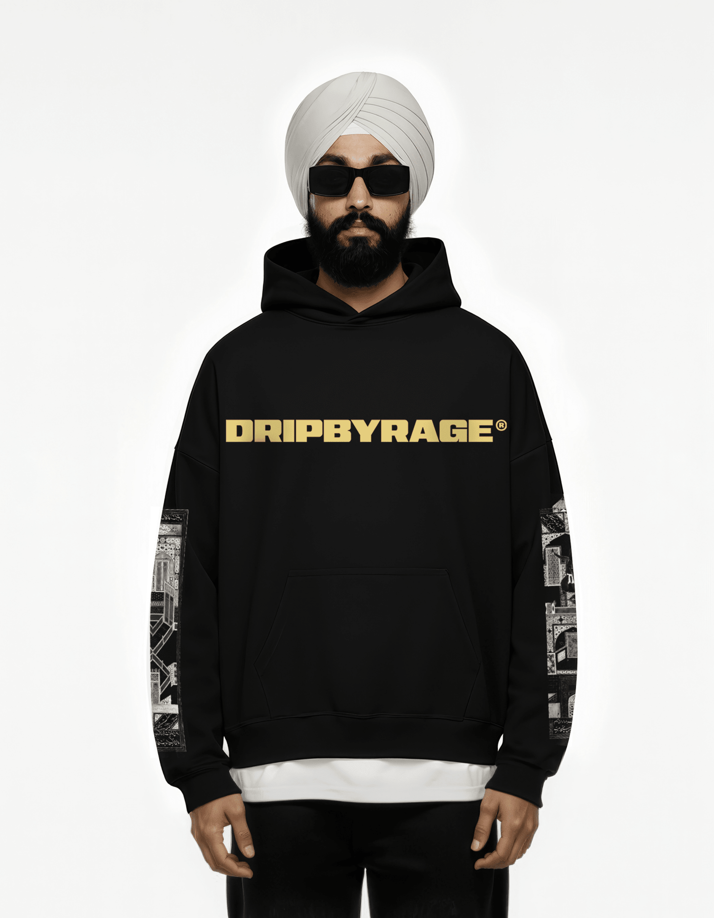 YUSUF ZULAIKHA SUN FADED BOXY HOODIE - Drip by Rage