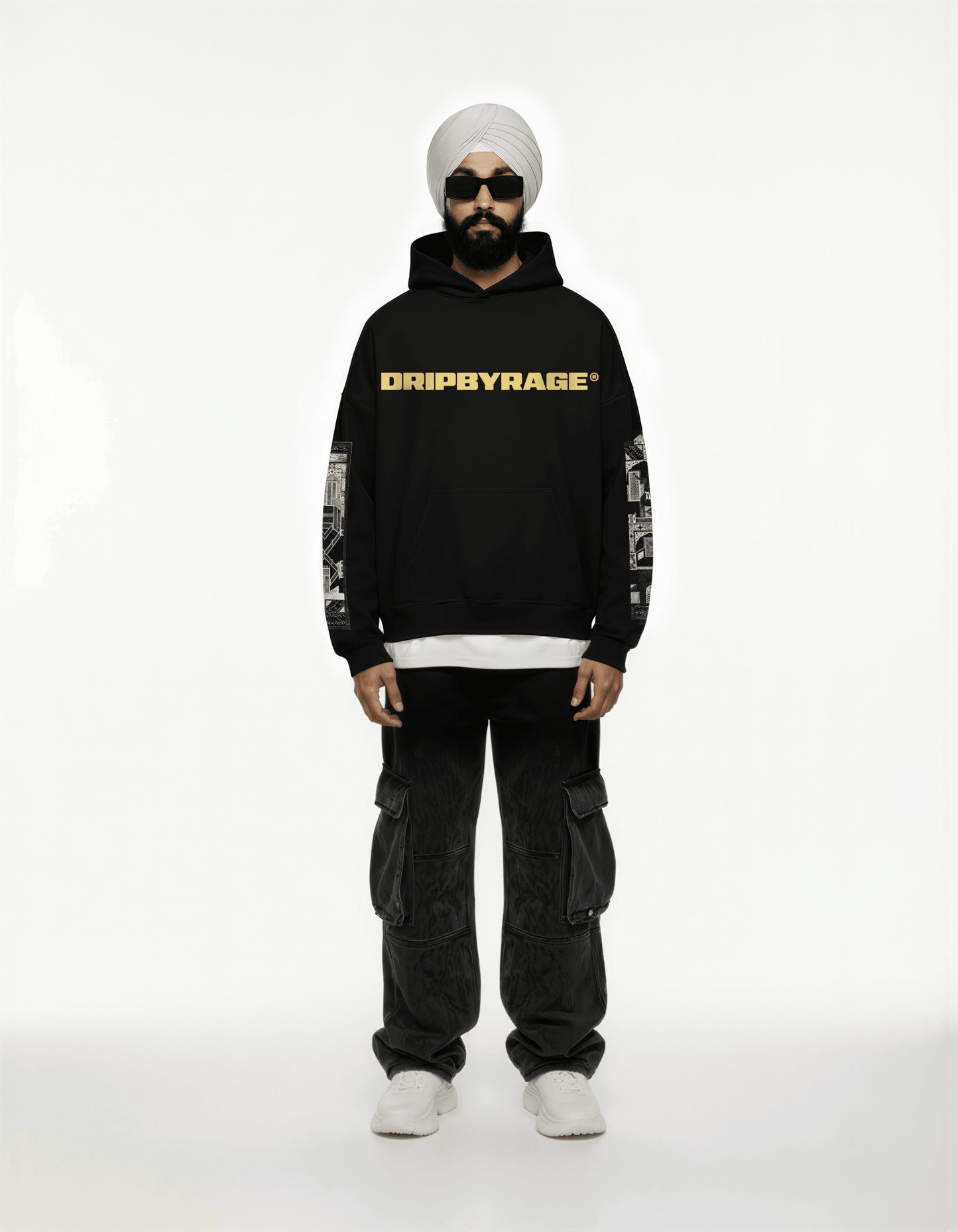 YUSUF ZULAIKHA SUN FADED BOXY HOODIE - Drip by Rage
