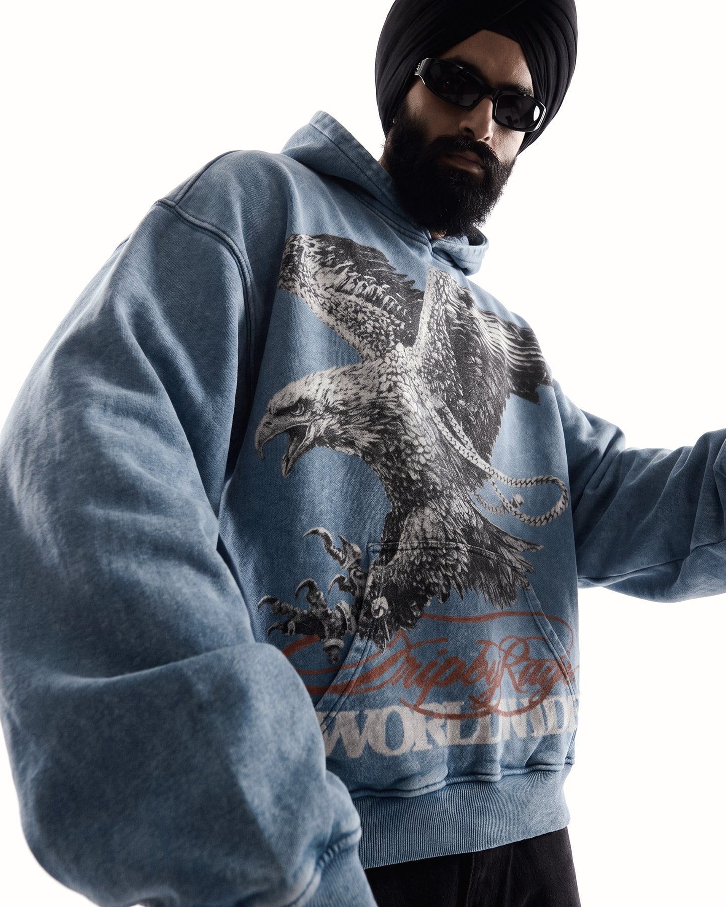 VVS BAAJ OVERSIZED WASHED HOODIE