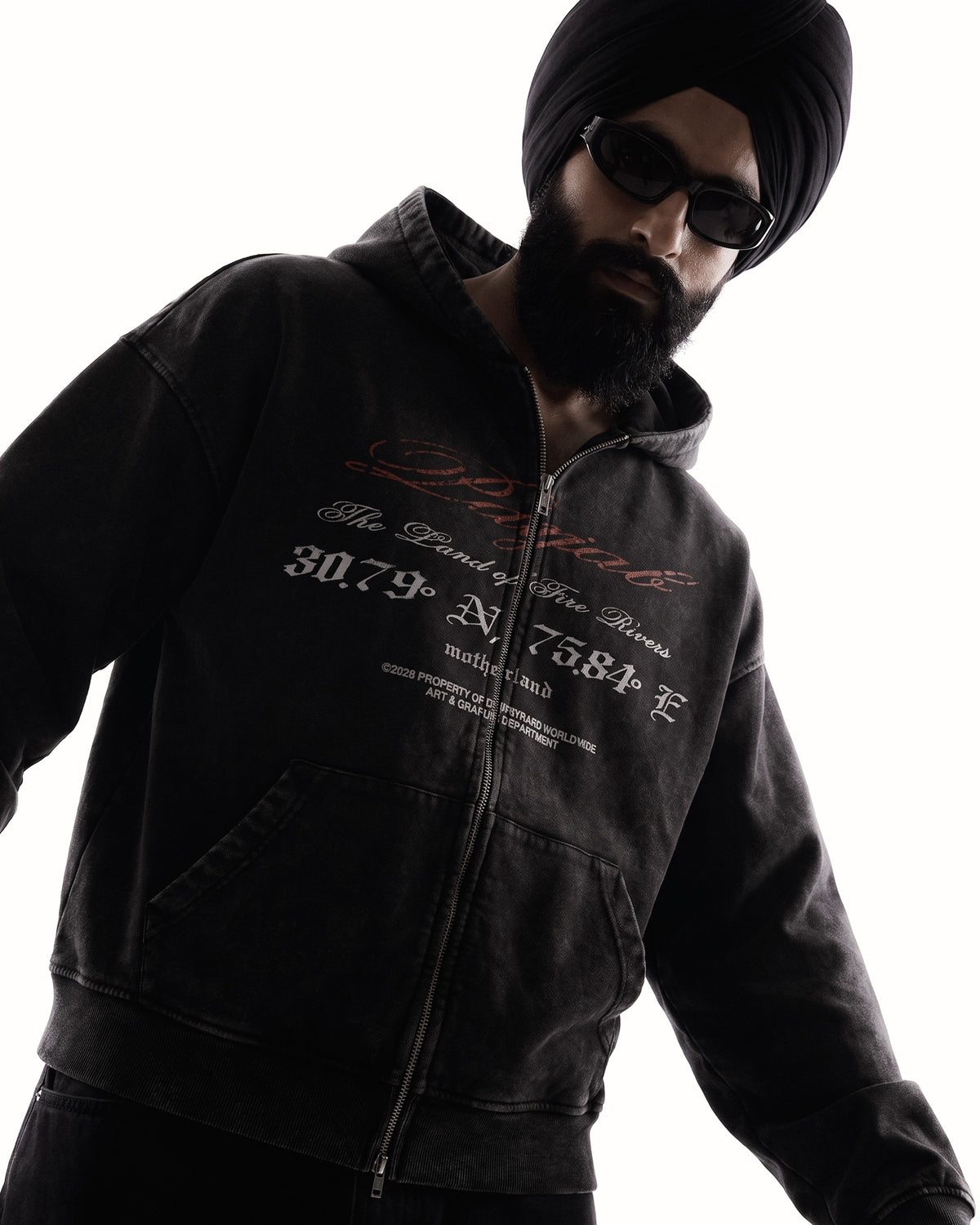 PANJAB BLOOD ZIP-UP HOODIE