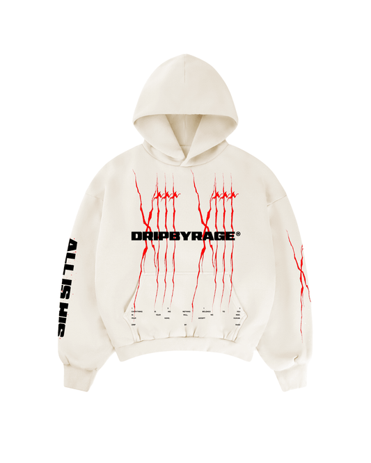 1313: ALL IS HIS SUN FADED BOXY HOODIE - Drip by Rage