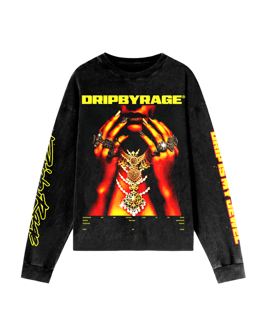 DRIP IS MY JEWEL LONG SLEEVE BLACK