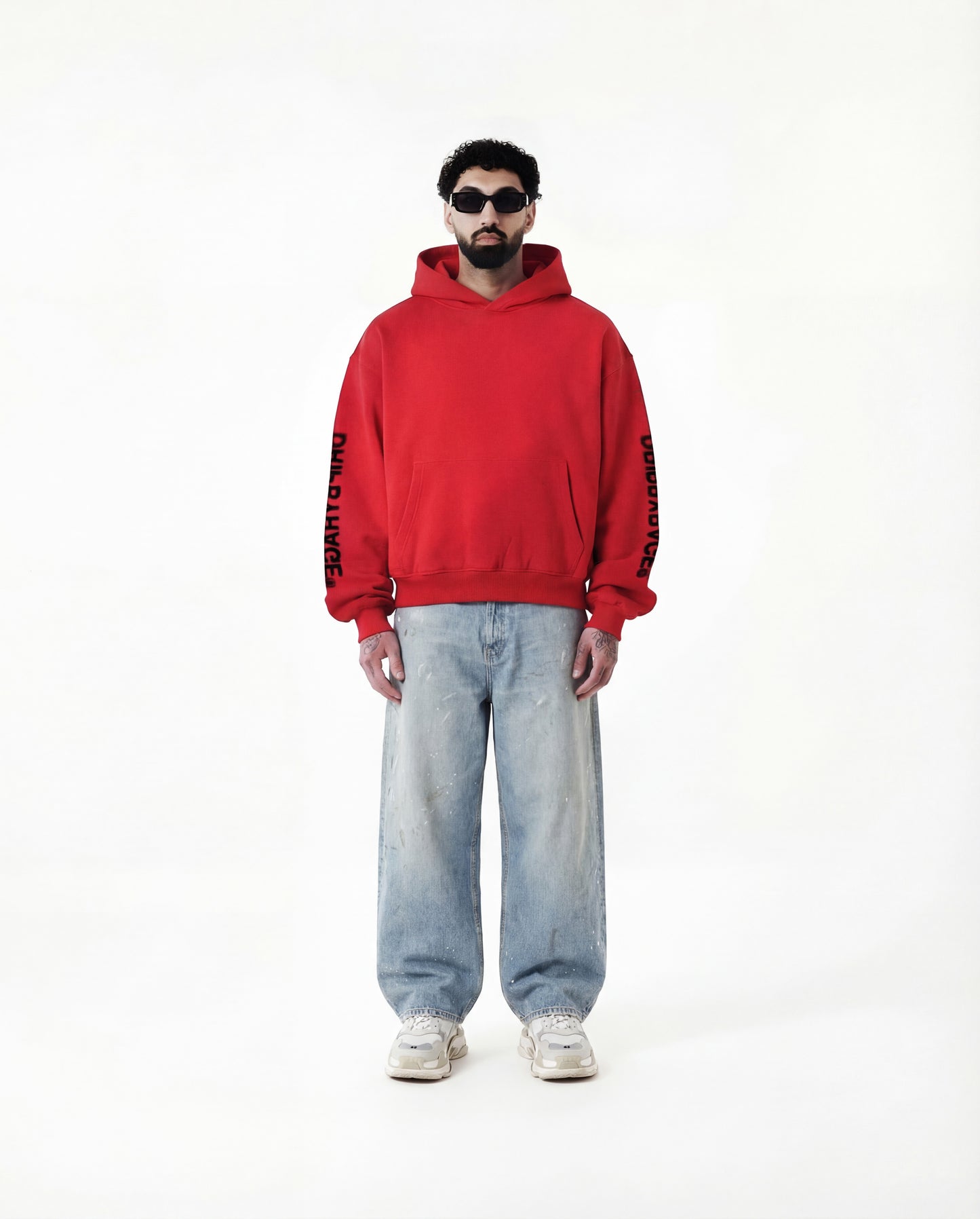 BLURRED BOXY FIT HOODIE