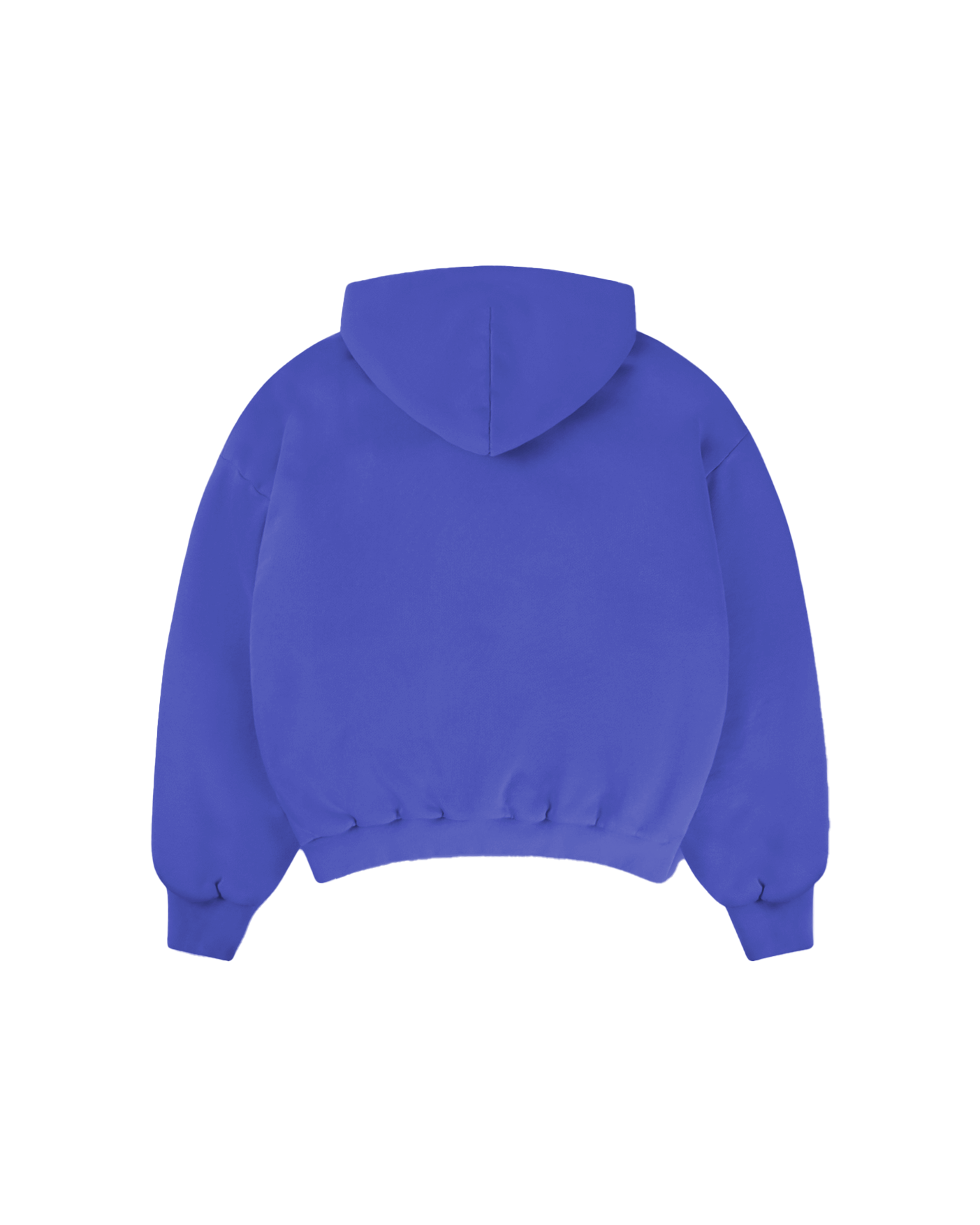 ELECTRIC BLUE HEAVY SUN FADED BOXY HOODIE