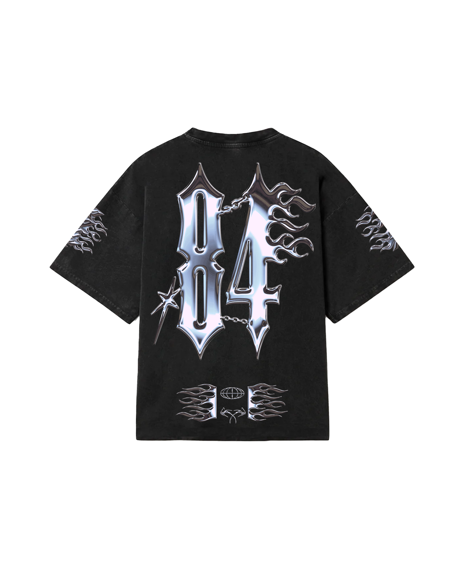 CHROME DRIP 84 OVERSIZED FADED T-SHIRT
