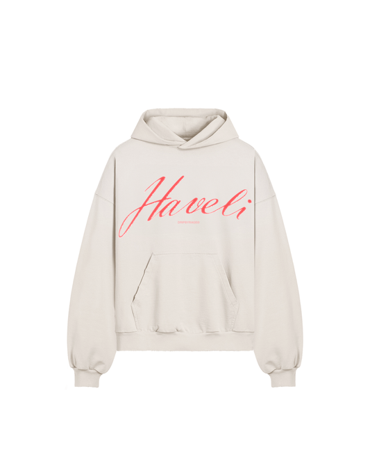 HAVELI BOXY DISTRESSED HOODIE
