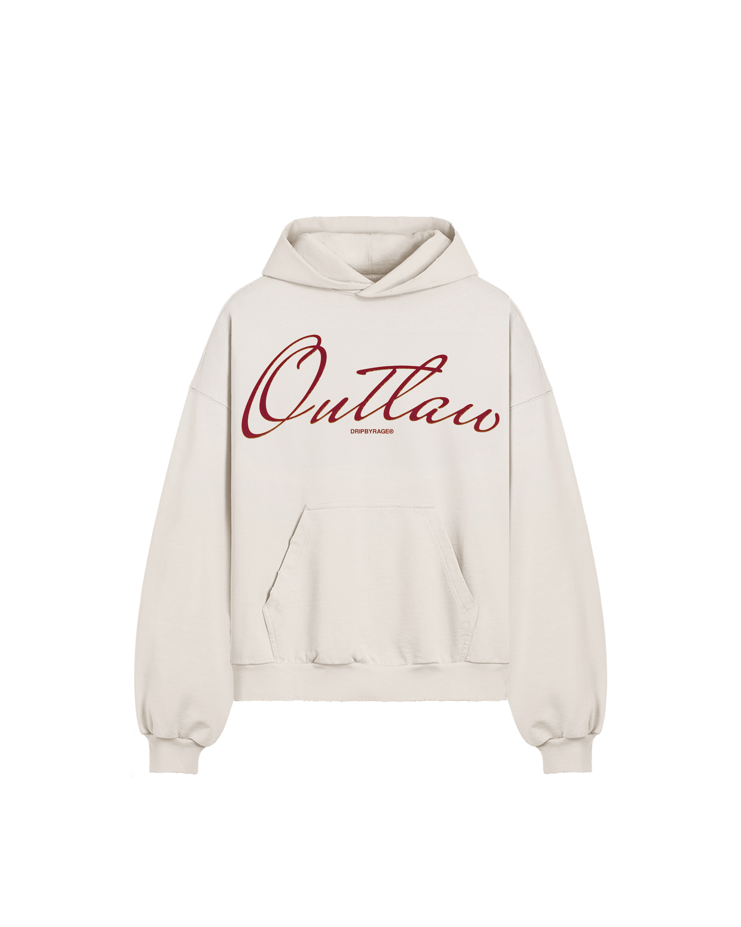 SWEAT À CAPUCHE OUTLAW BOXY DÉCHIRÉ
