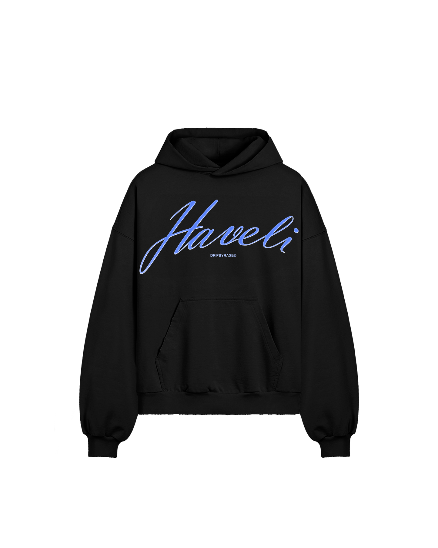 HAVELI BOXY DISTRESSED HOODIE